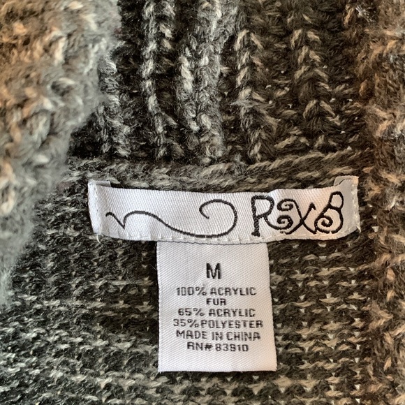 RXB Faux Fur Tie Front Boho Vest - Picture 8 of 16